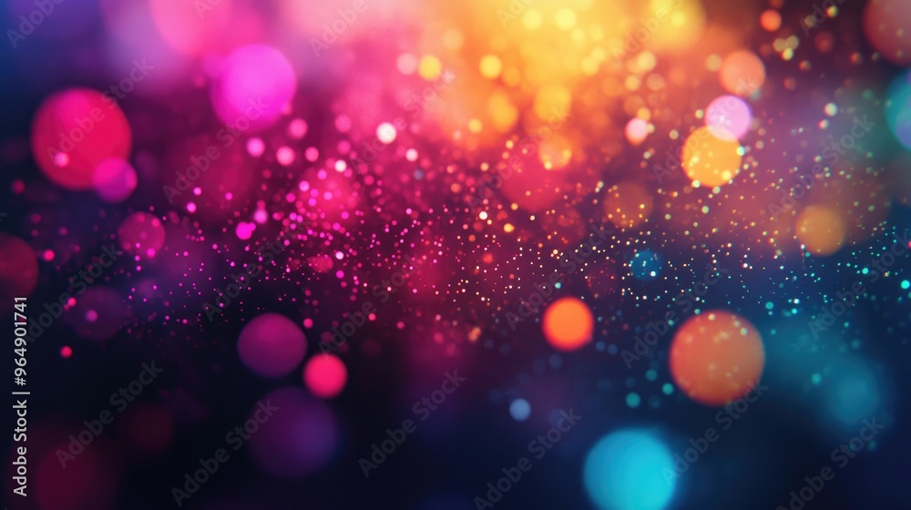 Blurry neon lights in vibrant colors on a dark background, resembling a microscopic photo with a dynamic futuristic aesthetic Blurry neon lights in vibrant colors on a dark background, resembling a microscopic photo with a dynamic futuristic aesthetic