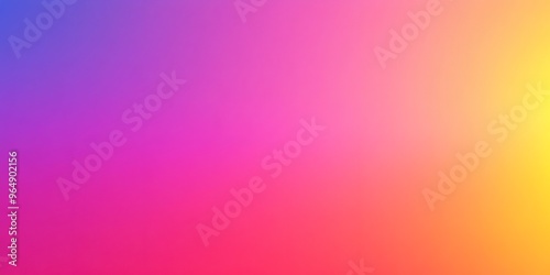 Abstract colorful gradient background, blending from blue to purple to pink and yellow.