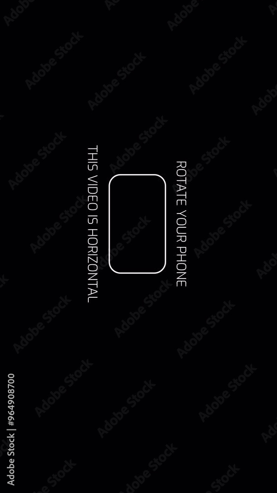 animation of a smartphone screen rotating from horizontal to vertical orientation. animation of a smartphone screen rotating from horizontal to vertical orientation.