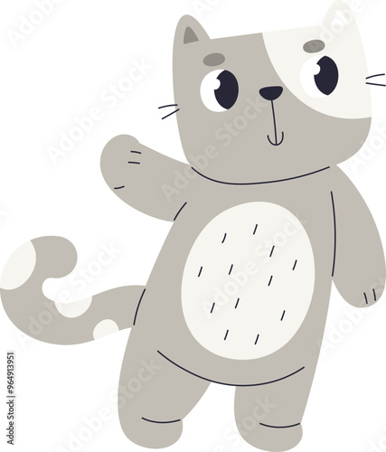 Hand Drawn Staying Cat