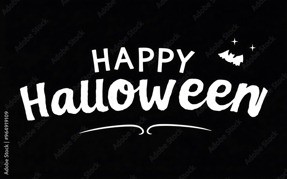 White text on black background, Happy Halloween greeting, celebrating spooky season.
White text on black background, Happy Halloween greeting, celebrating spooky season.