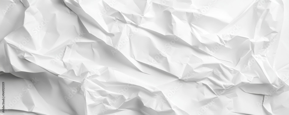 Crumpled white paper close-up texture, abstract background. Creativity and design concept Crumpled white paper close-up texture, abstract background. Creativity and design concept
