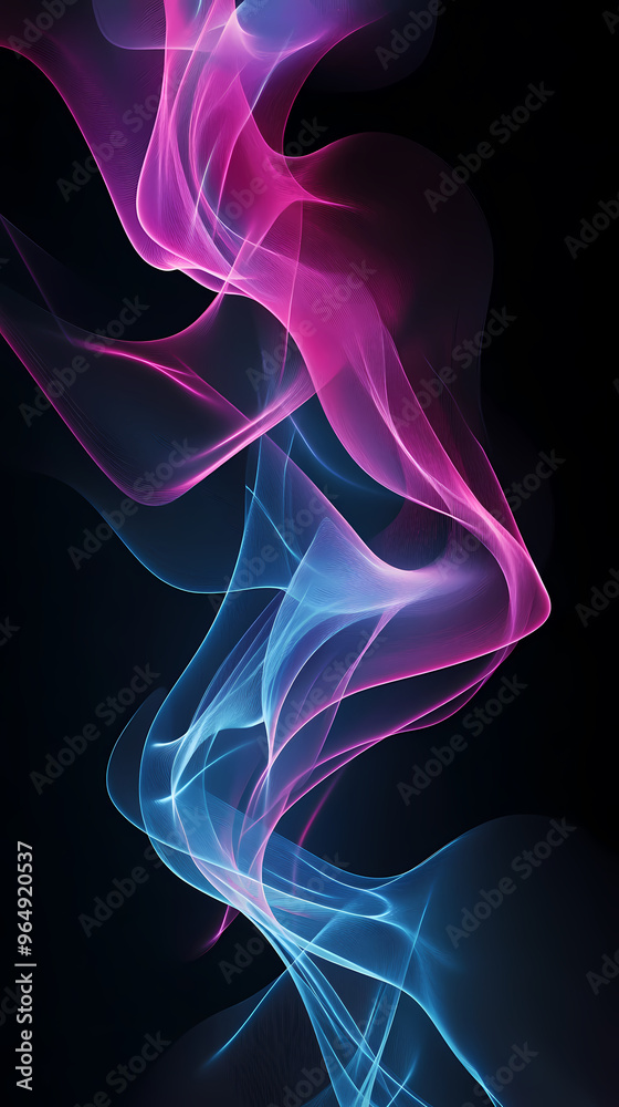 Futuristic technology with glowing waves and curves Futuristic technology with glowing waves and curves
