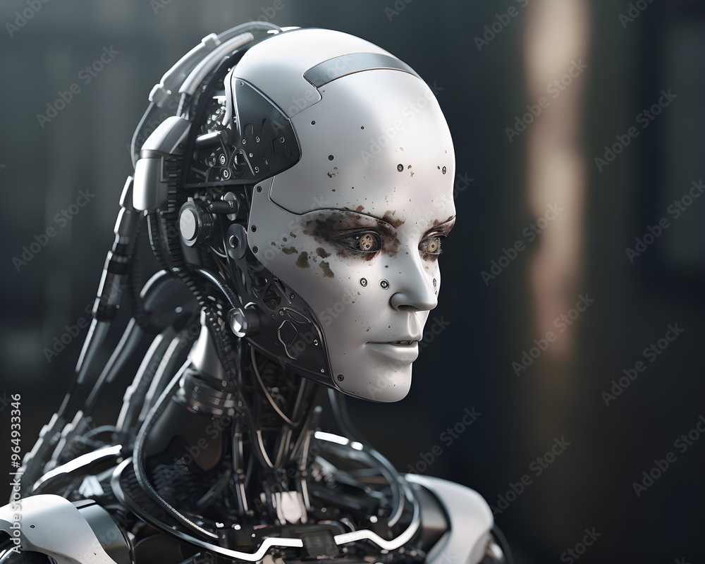 Verfallener Roboter – Detailreiche Sci-Fi-Kunst - Ai-Ki generiert