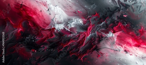 Blended Red and Black on an Abstract Canvas