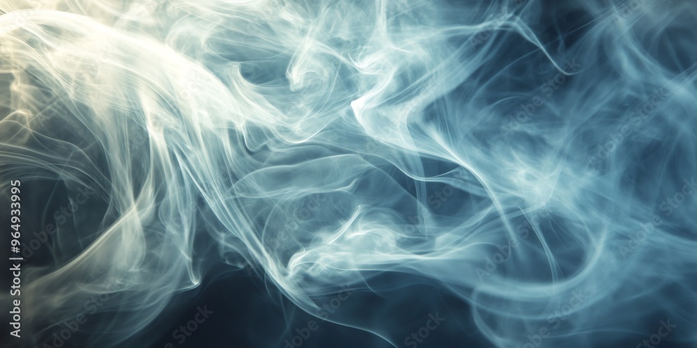 Abstract swirling smoke pattern on a dark background. Abstract swirling smoke pattern on a dark background.