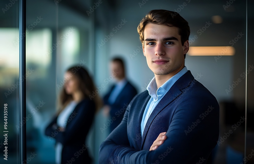 Thoughtful businessman looking through the window. Thoughtful businessman looking through the window.