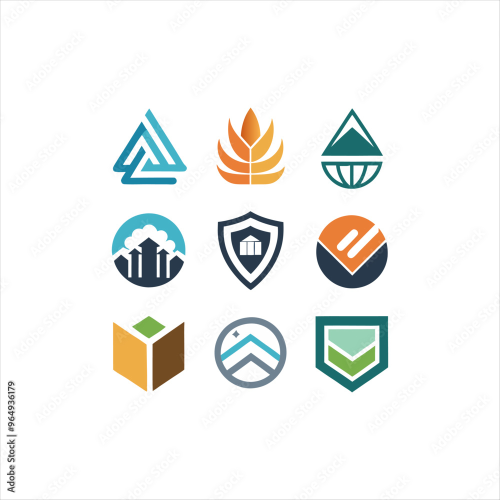 Minimalist Flat Design Logo: Simple, Clean, and Modern Logo Design with Geometric Shapes and Bold Colors Minimalist Flat Design Logo: Simple, Clean, and Modern Logo Design with Geometric Shapes and Bold Colors