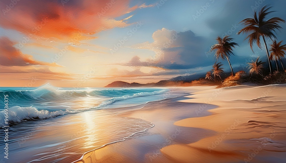 a sandy shore, and the wide, open beach in the background. taken during an amazing sunset a sandy shore, and the wide, open beach in the background. taken during an amazing sunset