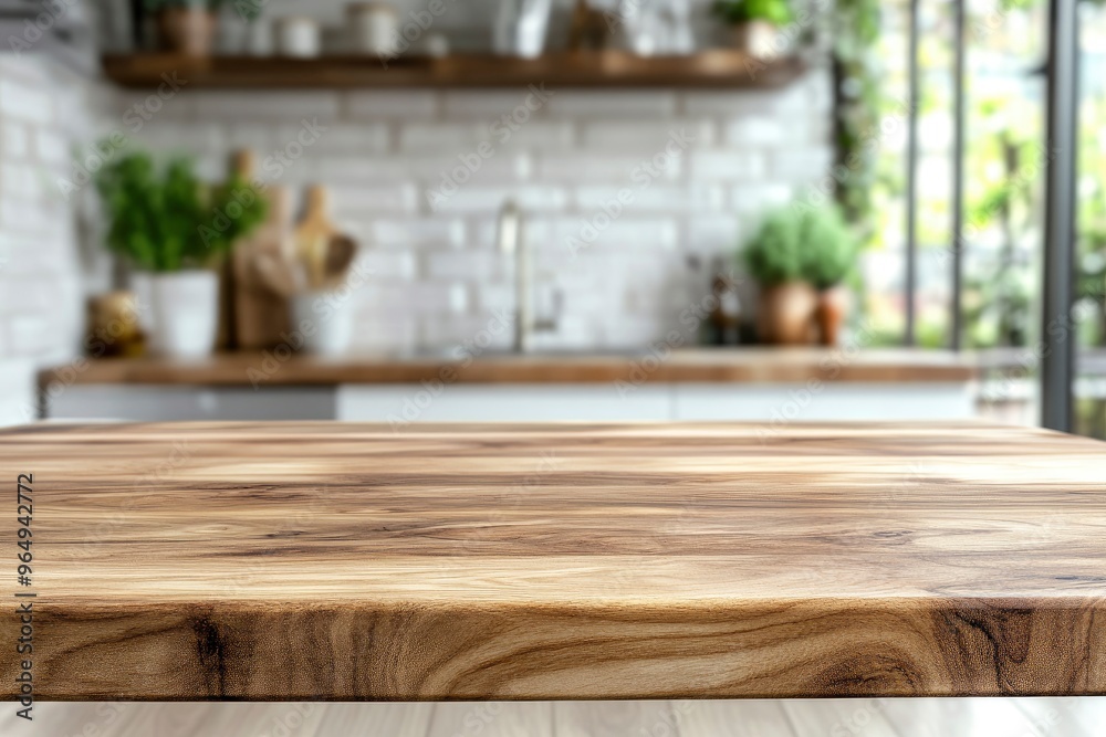 kitchen table background, wood counter top on blur of white clean abstract home interior with bokeh. used for display or montage your wooden for dining background. tabl banner, podium, ai kitchen table background, wood counter top on blur of white clean abstract home interior with bokeh. used for display or montage your wooden for dining background. tabl banner, podium, ai