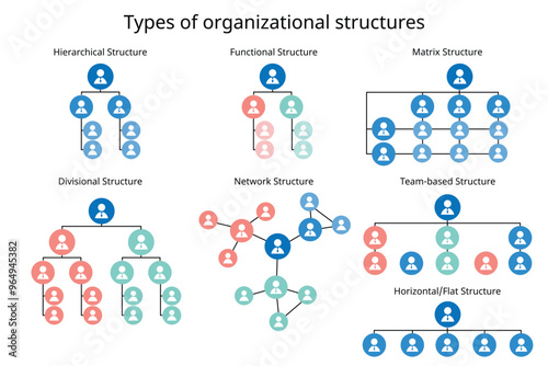 7 types of organizational structures to organize the company organization chart