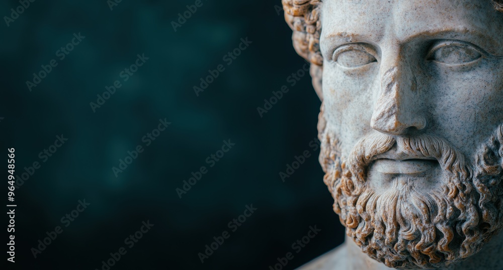 Close-up of an ancient stone statue Close-up of an ancient stone statue