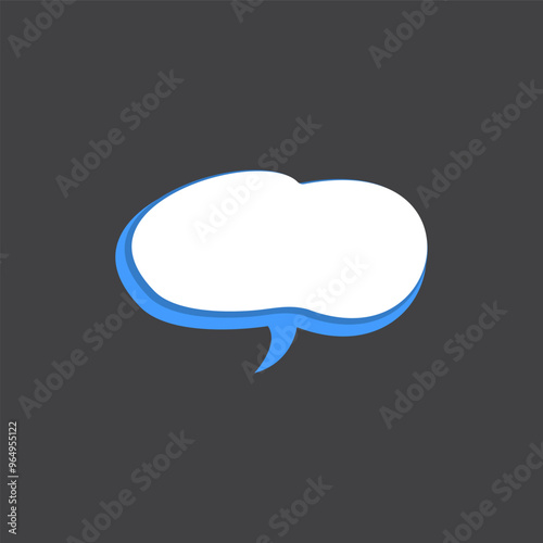 3D Speech Bubble Template