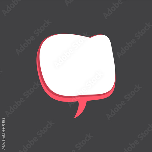 3D Speech Bubble Template