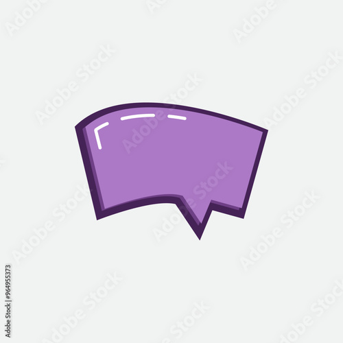 3D Speech Bubble Template