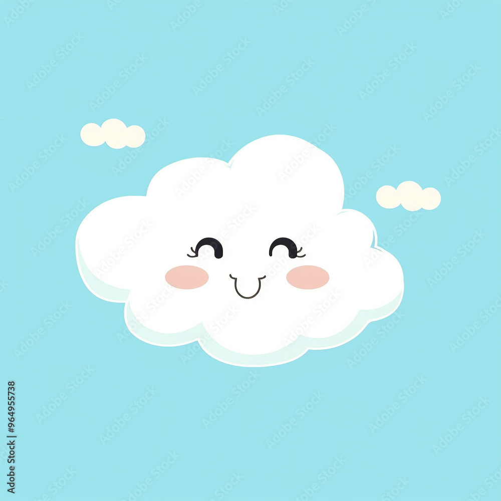 Cute Cloud simple and flat colors Cute Cloud simple and flat colors