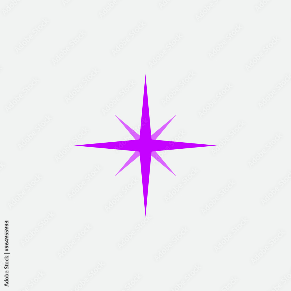 Flat Sparkle Vector Template Flat Sparkle Vector Template