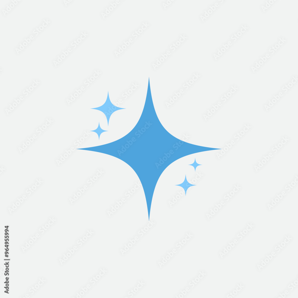 Flat Sparkle Vector Template Flat Sparkle Vector Template