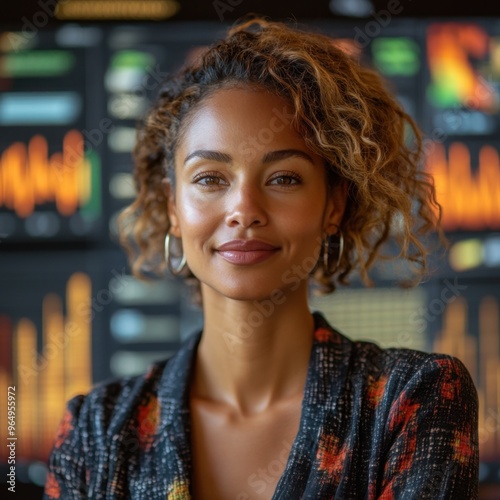 portrait of a woman in a cafe