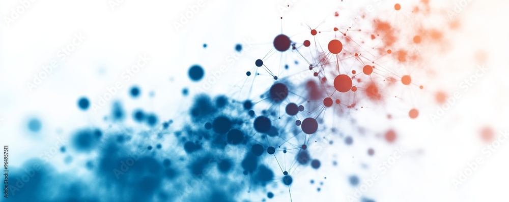 Abstract design featuring colorful particles blending smoothly, perfect for backgrounds or digital art projects.