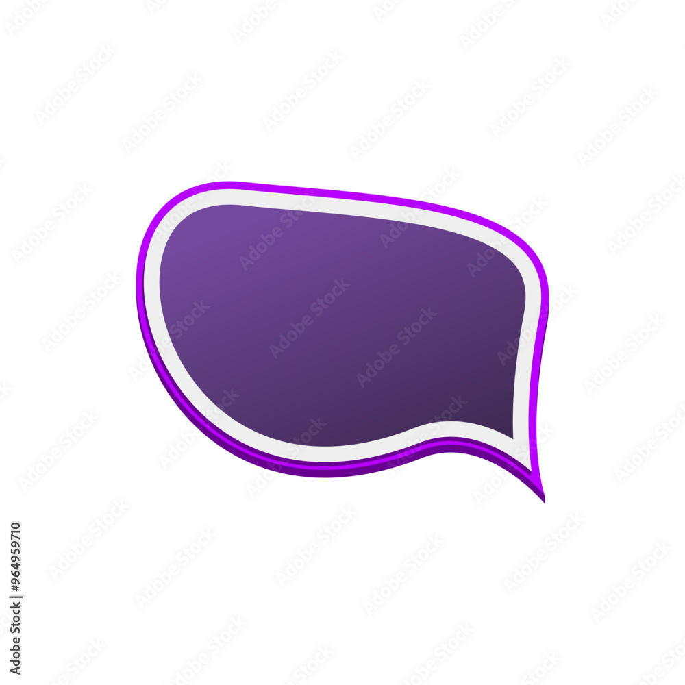 Naklejka premium Colorful Speech Bubble Template
