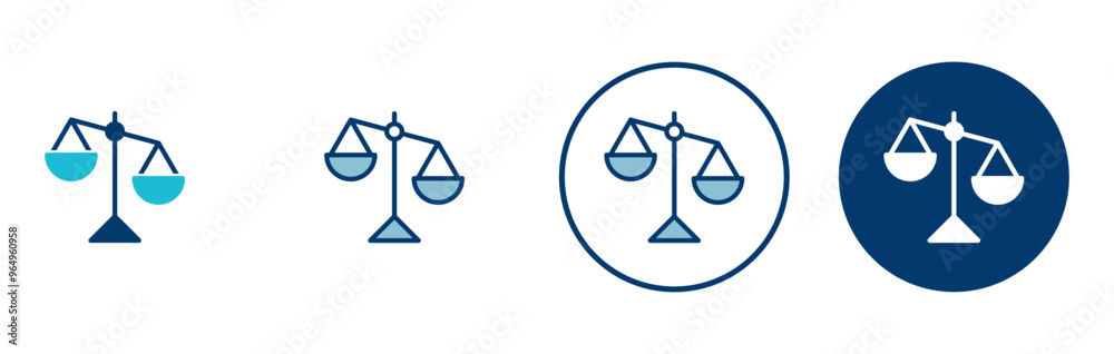 Scales icon vector isolated on white background . Law scale icon. Justice sign Scales icon vector isolated on white background . Law scale icon. Justice sign