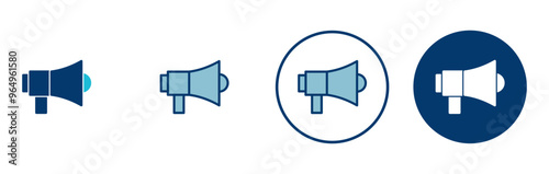 Megaphone icon vector isolated on white background. Loudspeaker icon vector. Volume icon