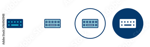 Keyboard icon vector isolated on white background. keyboard vector symbol