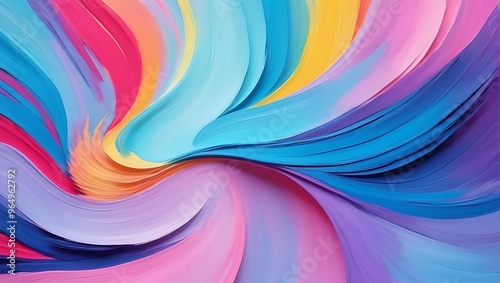 Beautiful Abtract painting strokes background, painting brush mixed color, abstract art background pastel color
