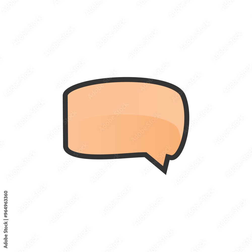 Naklejka premium Gradient Speech Bubble Template