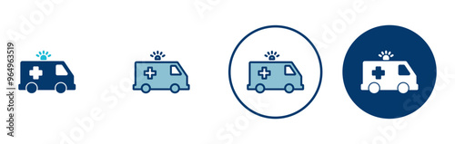 Ambulance Icon vector isolated on white background. Ambulance Icon Design. ambulance truck icon vector