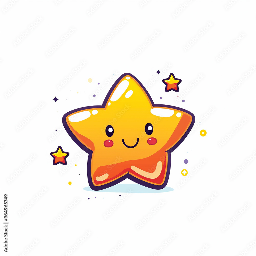 Cute Star simple and flat colors Cute Star simple and flat colors