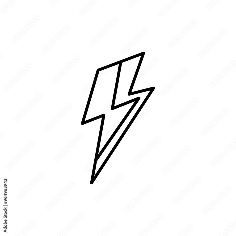 Lightning Flash Outline Template Lightning Flash Outline Template