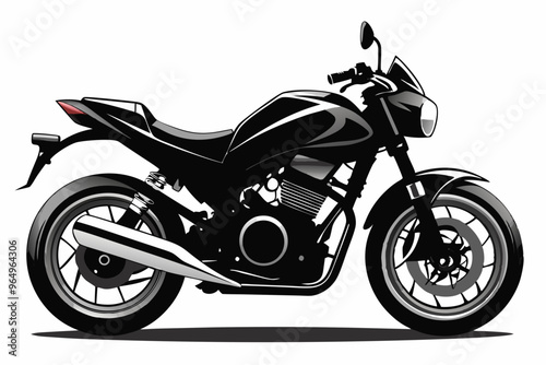 motorcycle vector silhouette black icon 