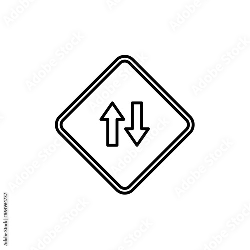 Road Sign Outline Template