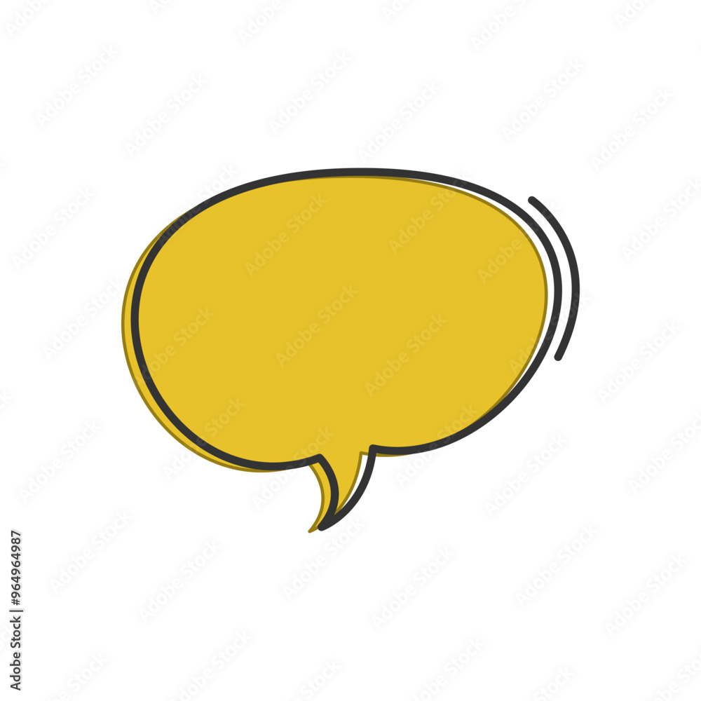 Speech Bubble With Line Template Speech Bubble With Line Template