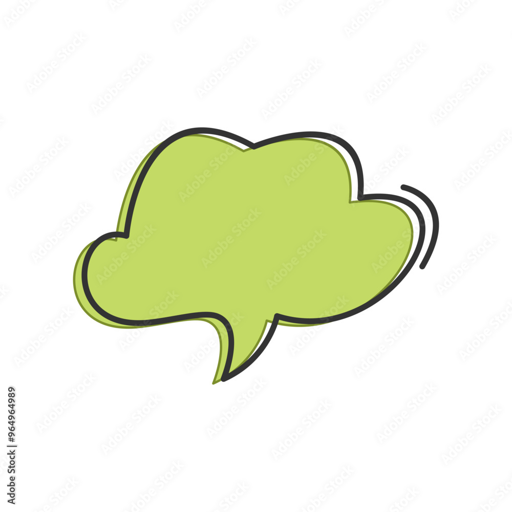 Speech Bubble With Line Template Speech Bubble With Line Template