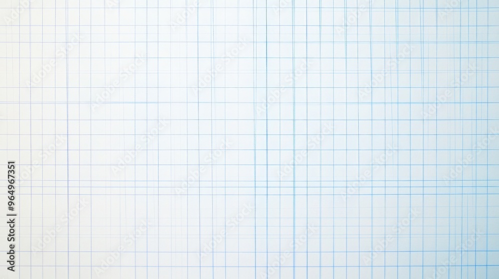 Vector Illustration of a White and Blue Grid on a White Background, Featuring a Blank Sheet of Graph Paper with Blue Lines in a Minimalist Square Grid Pattern Vector Illustration of a White and Blue Grid on a White Background, Featuring a Blank Sheet of Graph Paper with Blue Lines in a Minimalist Square Grid Pattern