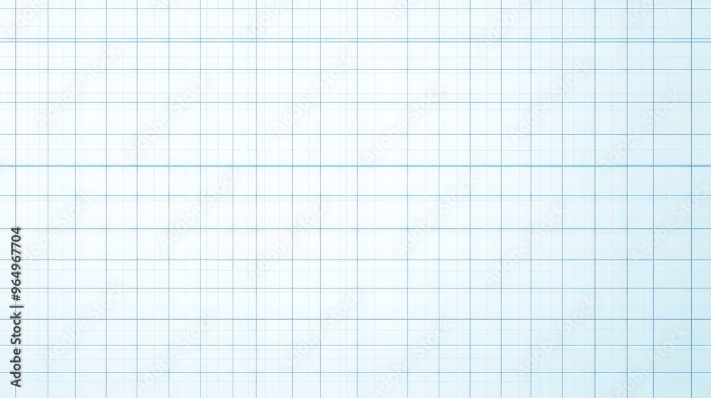 Vector Illustration of a White and Blue Grid on a White Background, Featuring a Blank Sheet of Graph Paper with Blue Lines in a Minimalist Square Grid Pattern Vector Illustration of a White and Blue Grid on a White Background, Featuring a Blank Sheet of Graph Paper with Blue Lines in a Minimalist Square Grid Pattern