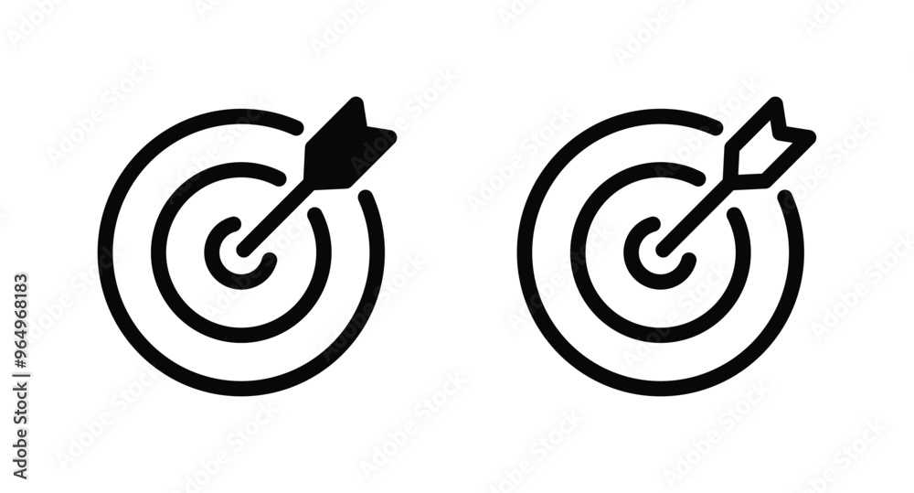 Target icon vector. goal symbol icon