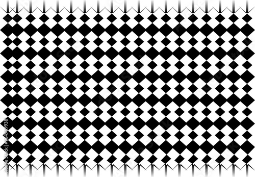 Graphic modern pattern Black and White