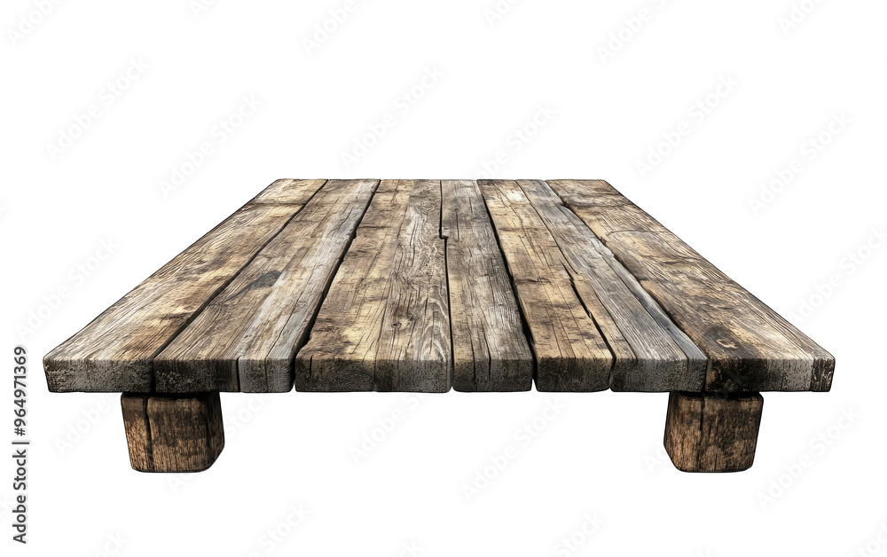 Old wooden dock or pier, rustic. Isolated transparent background Old wooden dock or pier, rustic. Isolated transparent background