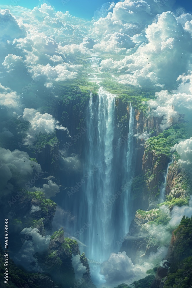 Majestic waterfall cascading through a vibrant forest. ?? A breathtaking view of nature's beauty and peaceful escape amidst lush greenery. Majestic waterfall cascading through a vibrant forest. ?? A breathtaking view of nature's beauty and peaceful escape amidst lush greenery.