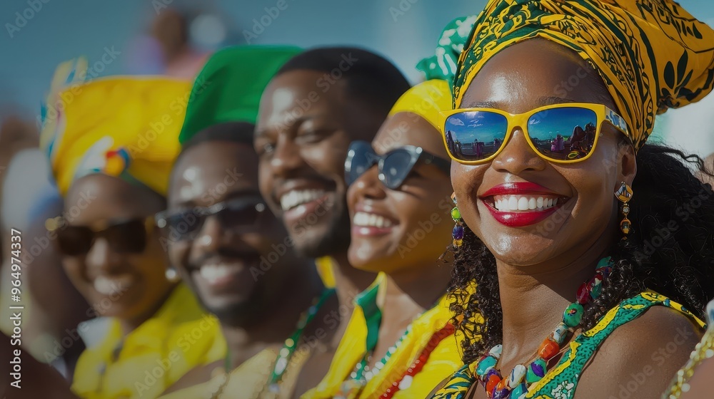 Happy Diverse Group of People Wearing Sunglasses and Headscarf Happy Diverse Group of People Wearing Sunglasses and Headscarf