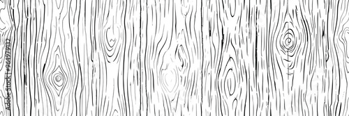 Wood plank, wood grain, seamless border, vector design, banner	
