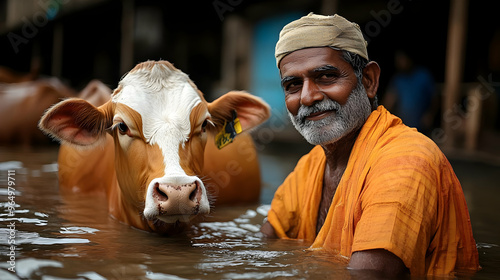 A man in traditional attire...