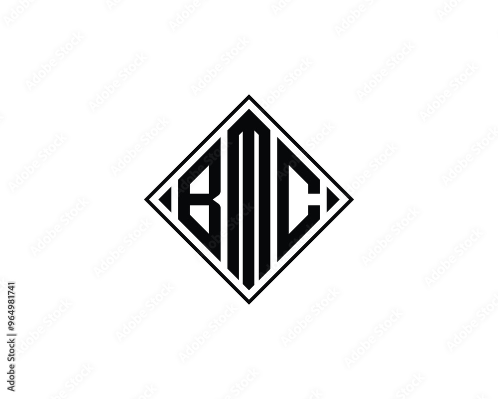 BMC Logo design vector template. BMC