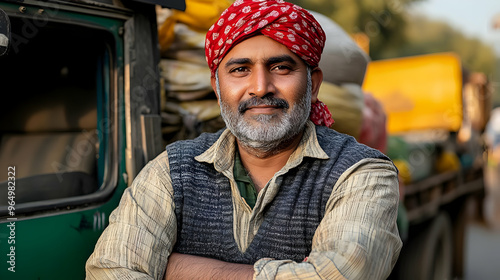 A smiling man in traditiona...