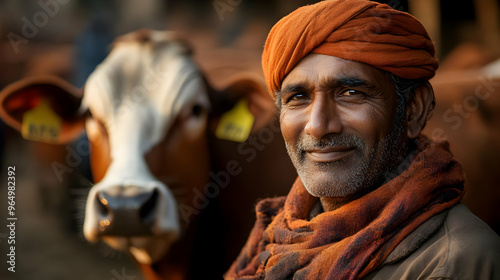 A smiling man in traditiona...