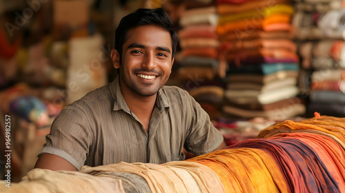 A smiling man poses in a ma...